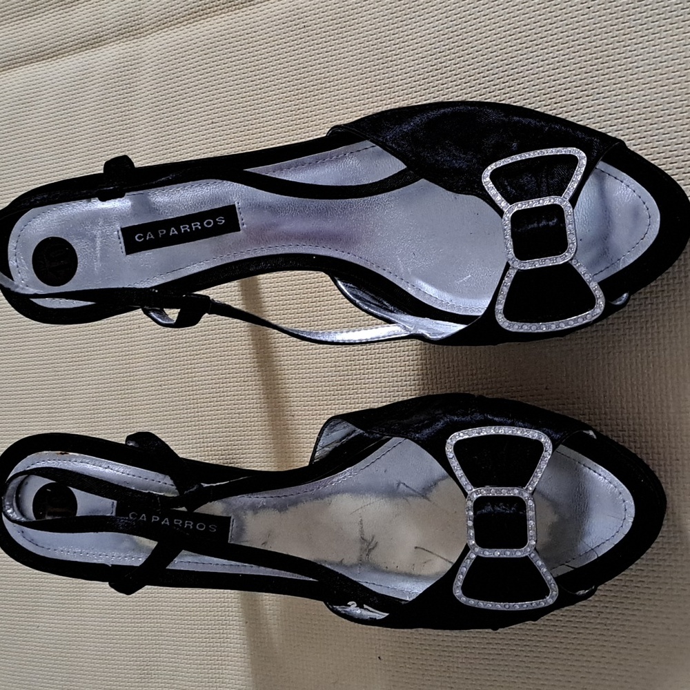 Black 2-3" heel shoes by Caparros.  Size 10.